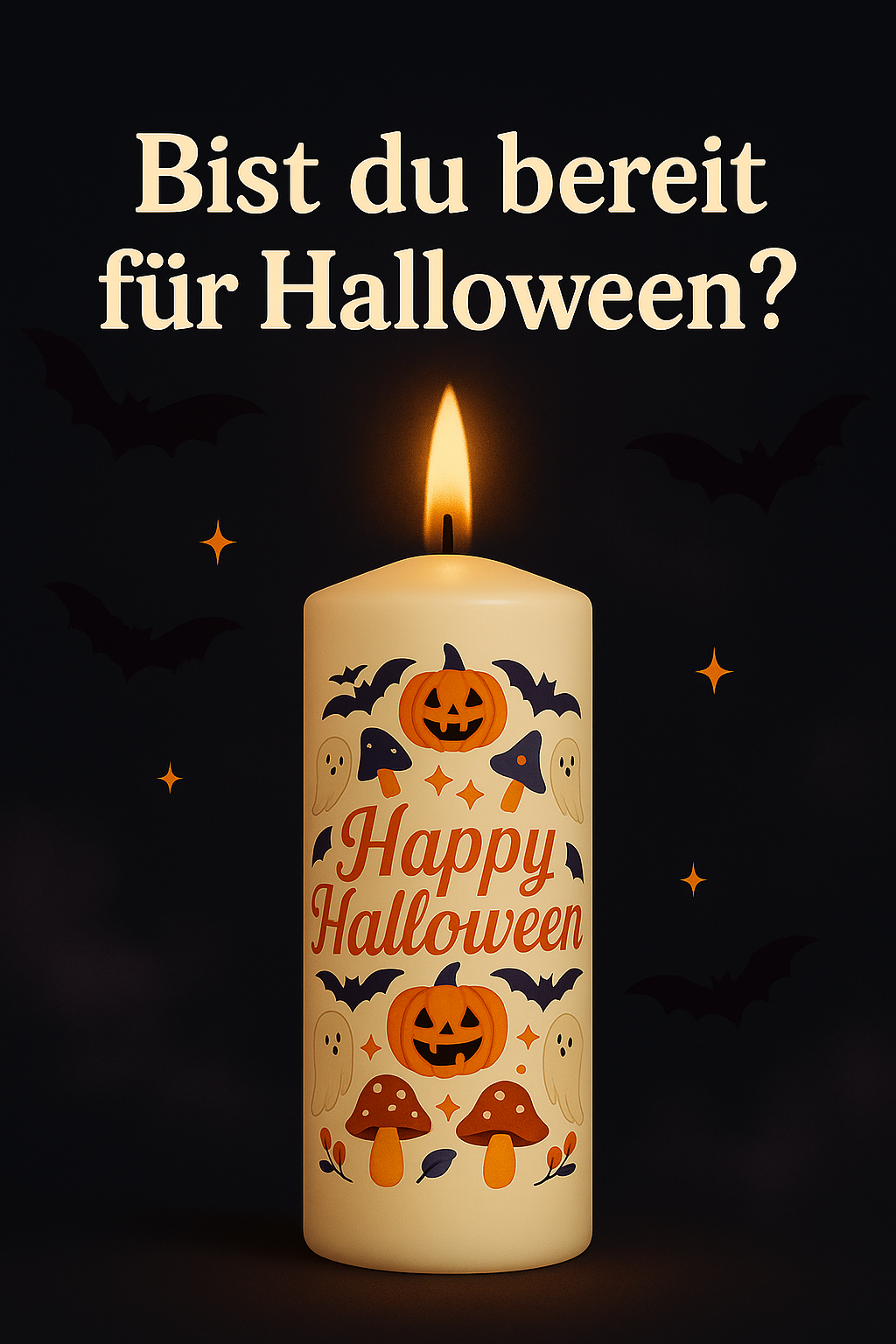 Happy Halloween Kerze