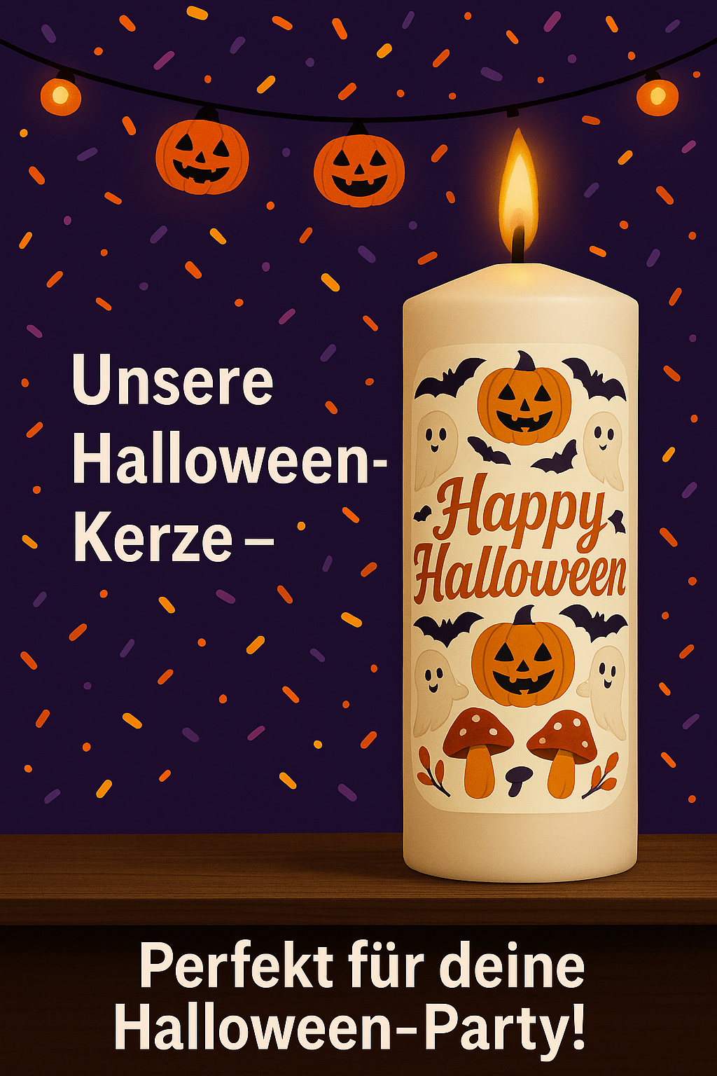 Happy Halloween Kerze – Bild 2