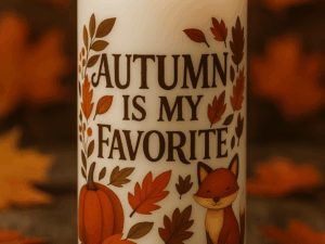 Herbstkerze "Autumn is my favorite"
