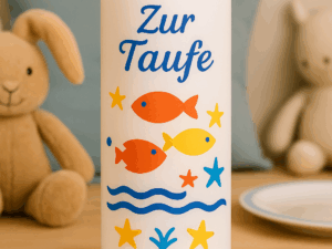 Taufkerze "Fische"