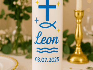 Taufkerze "Leon"