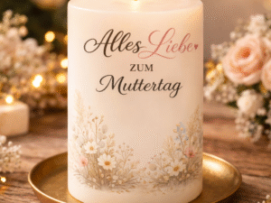 Muttertagskerze Boho