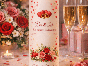 Valentinskerze "Du und Ich"